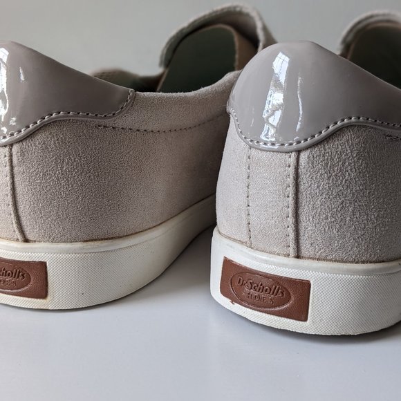 Women's Dr Scholl's Madison Suede Perforated Slip On Sneakers - Greige -… - Picture 8 of 12